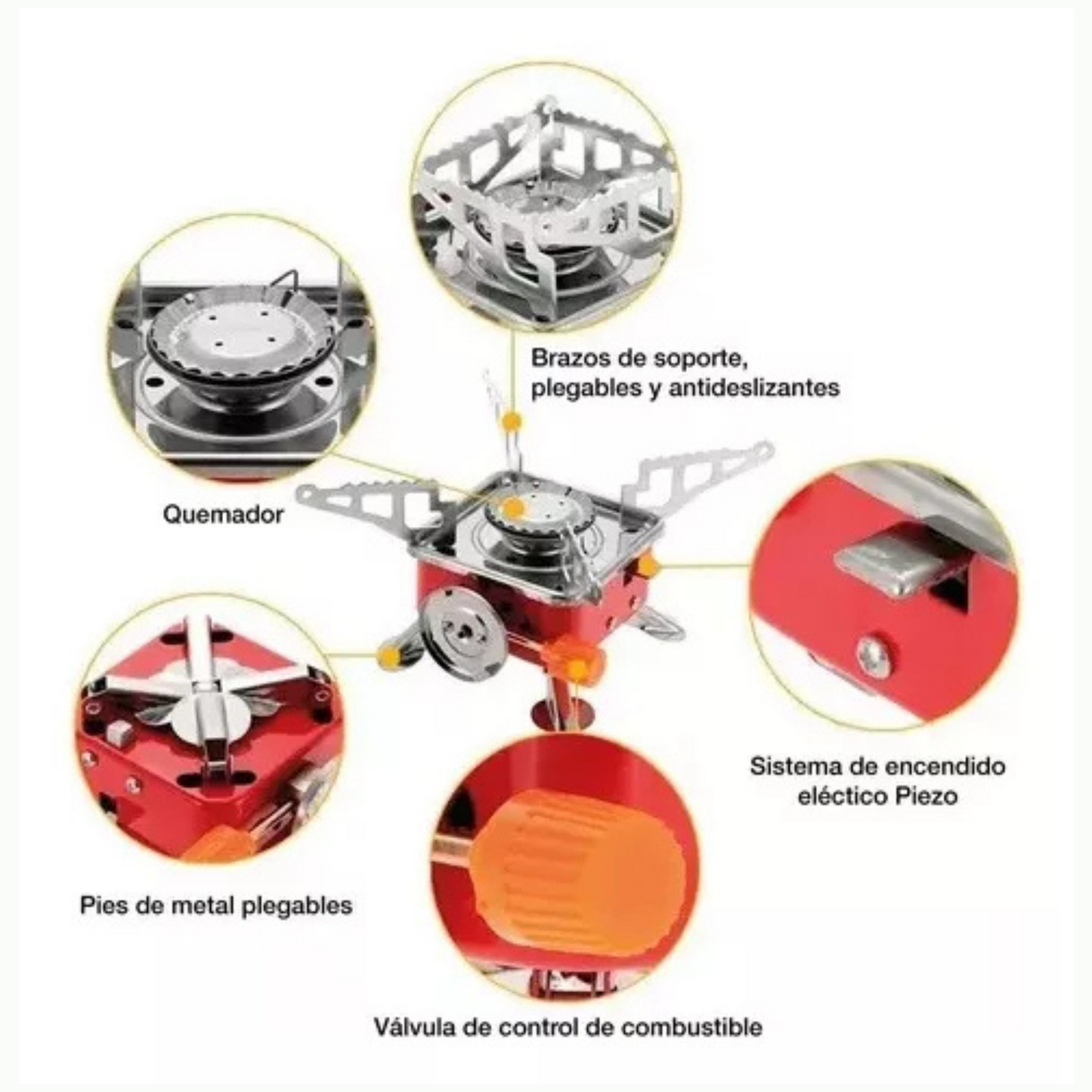 Mini estufa de Gas portátil